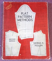 Vtg 1967 2nd Edition Flat Pattern Methods Spiral Bound SEWING BOOK Norma Hollen