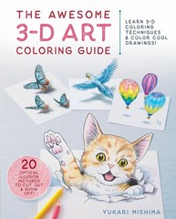 The Awesome 3-D Art Coloring Guide: Learn 3-D Coloring Techniques & Color Co…