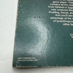 Advanced Dungeons & Dragons Monster Manual II – Gary Gygax (TSR, 1983) HC / D&D