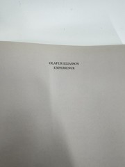 Olafur Eliasson Experience Phaidon Hardcover Book 2018 First Edition