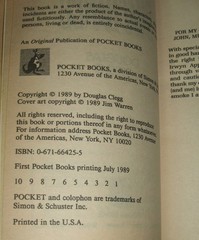 Goat Dance by Douglas Clegg 1989 First Edition, First Printing PBO see Listing