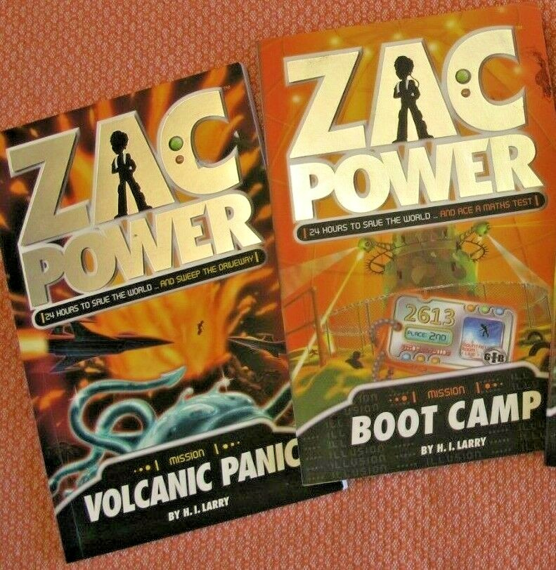 ZAC POWER: VOLCANIC PANIC / BOOT CAMP, H.I. Larry/Hardie Grant Egmont, 2007