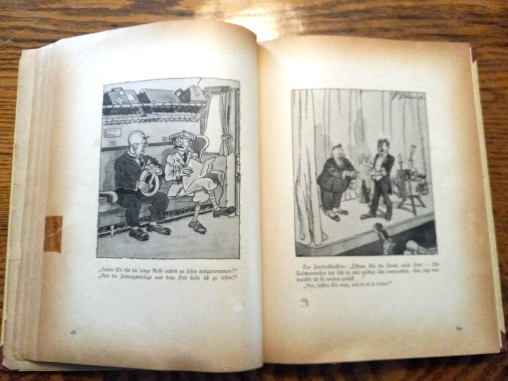 Paul Simmel Cartoon Book in German 1930’s 174 pages