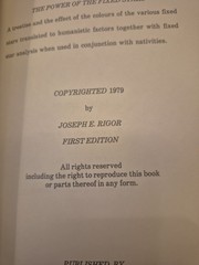 The Power of Fixed Stars – Joseph Rigor – 1st Edition 1979 Astrology Occult RARE