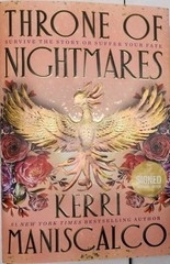 AUTOGRAPHED Throne of Nightmares SIGNED Book Kerri Maniscalco Hardcover Series 3