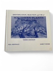 Identification Selection Use of Southern Plants For Landscape Design Odenwald