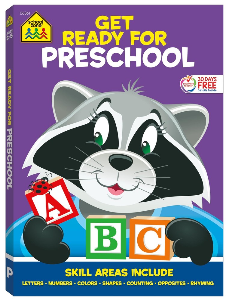 School Zone Get Ready for Preschool Workbook: 256 Pages, Preschool & Pre-K L…