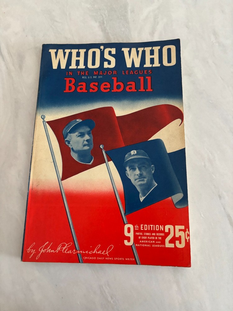 1941 “Who’s Who in the Major Leagues Baseball” -9th Edition; 127 complete pages