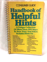 Consumer Guide Handbook of Helpful Hints 1980 Spiral Bound Self-Help Save Time
