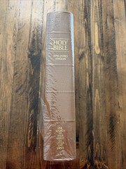 Brown Sim Leather Large Print LDS Bible 9-1/2” X 6-1/2” Indexed New!