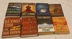 Dan Brown Lot of 8 Hard Back Books with Dust Jacket