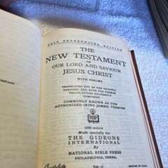 National Bible Press New Testament Psalms Self Pronouncing Edition Hardcover