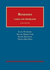 Remedies, Cases and Problems – Hardcover, by Shoben Elaine; Tabb – Acceptable