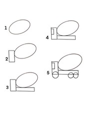 How to Draw Things with Wheels for Kids Ages4-7