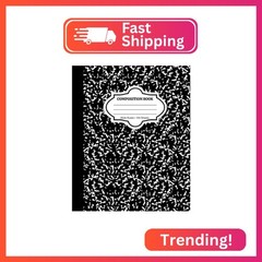 Composition Notebook | Wide Ruled | Paper Paperback Cover | 7.5” x 9.75“ 100 She