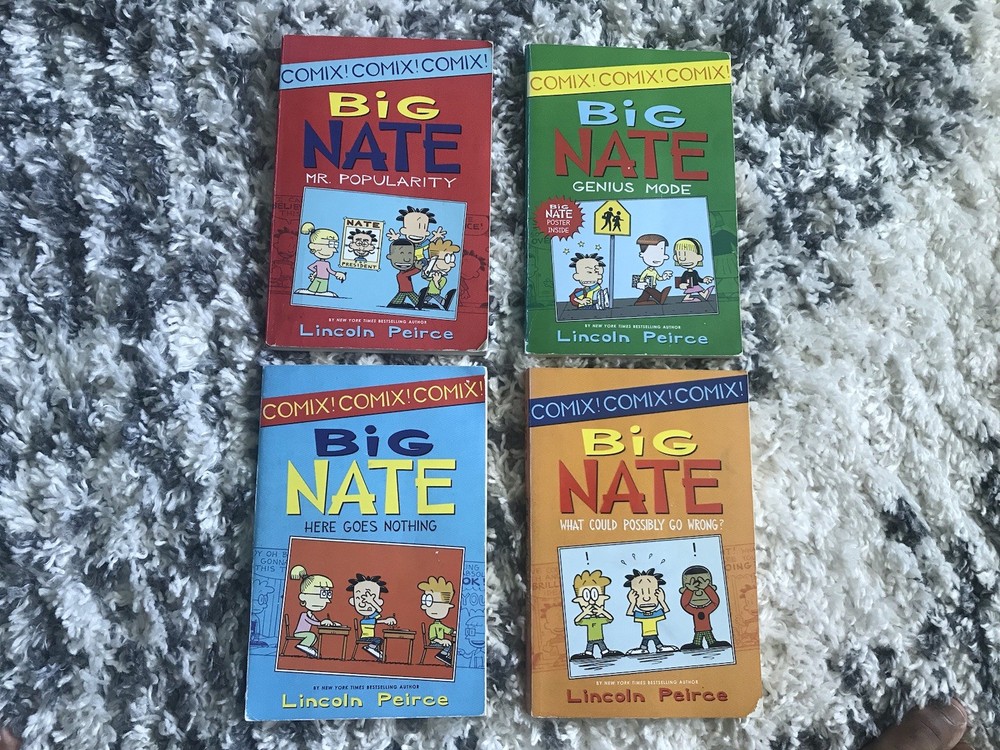 4 Big Nate Books Good Condition