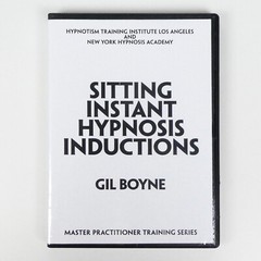 SITTING INSTANT HYPNOSIS INDUCTIONS DVD Gil Boyne Speed Hypnotism Hypnotherapy