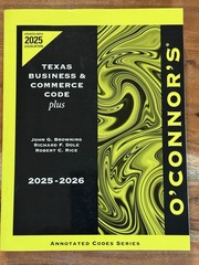TEXAS BUSINESS & COMMERCE CODE plus 2026 ed. Free Expedited Shipping