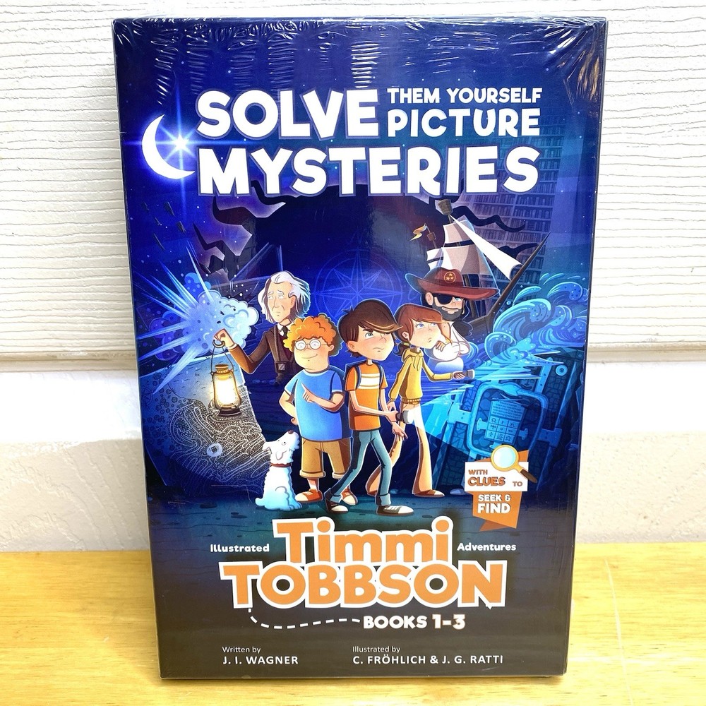 TIMMI TOBBSON Big Boxed Set: Solve-Them-Yourself Picture Mysteries Books 1-3 NIP