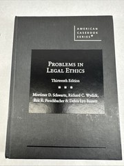 Problems in Legal Ethics (American Casebook Series) – Hardcover –